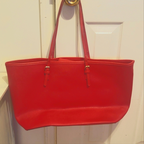 unknown Handbags - Bright red tote bag
